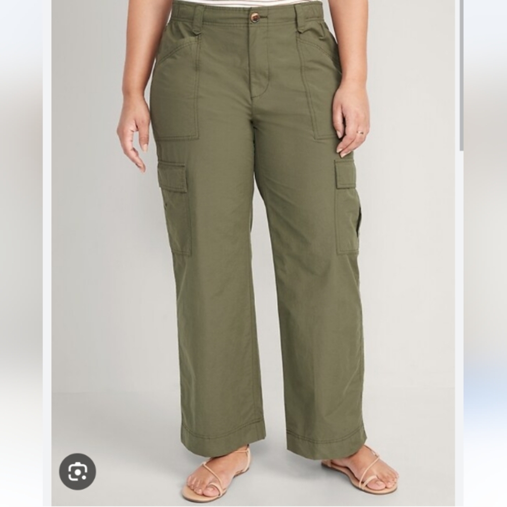 N.W.T. Old Navy, Brown, Women's 4x Wide Leg Cargo Pants